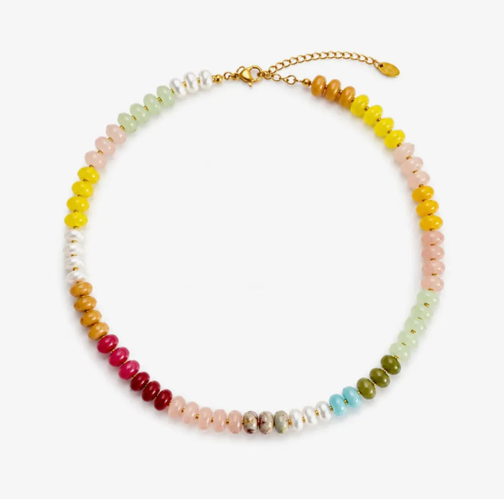 Sweetheart Beaded Charm Necklace