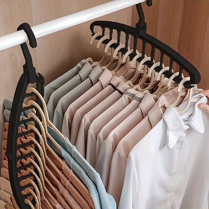 Foldable Multi-Hook Clothes Hanger