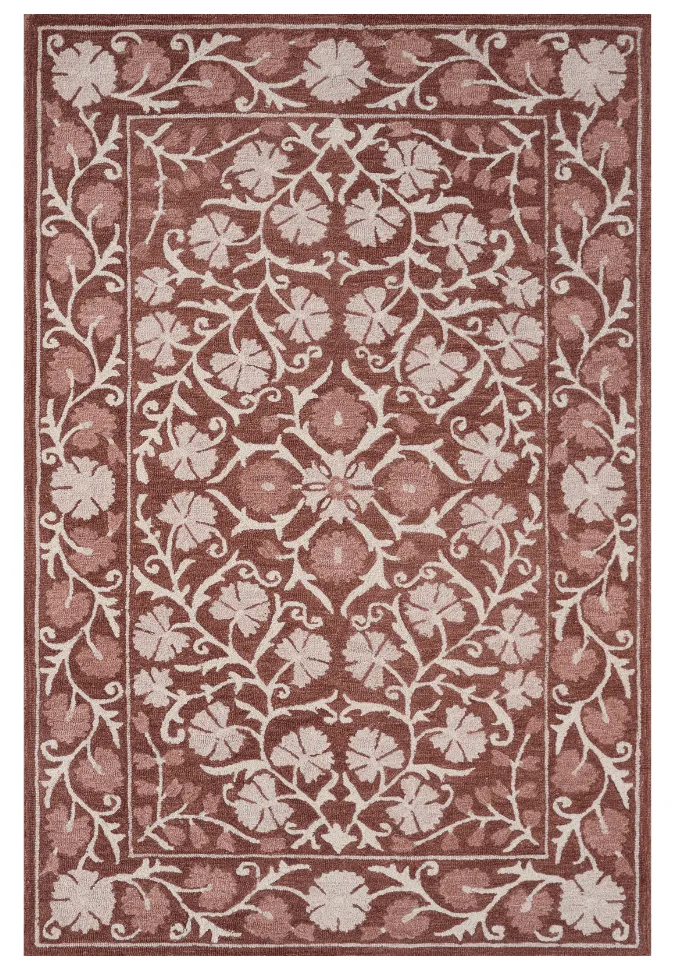 Artisan Crafted Floral Wool Area Rug