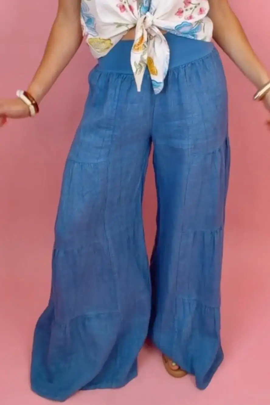 Linen Palazzo Pants