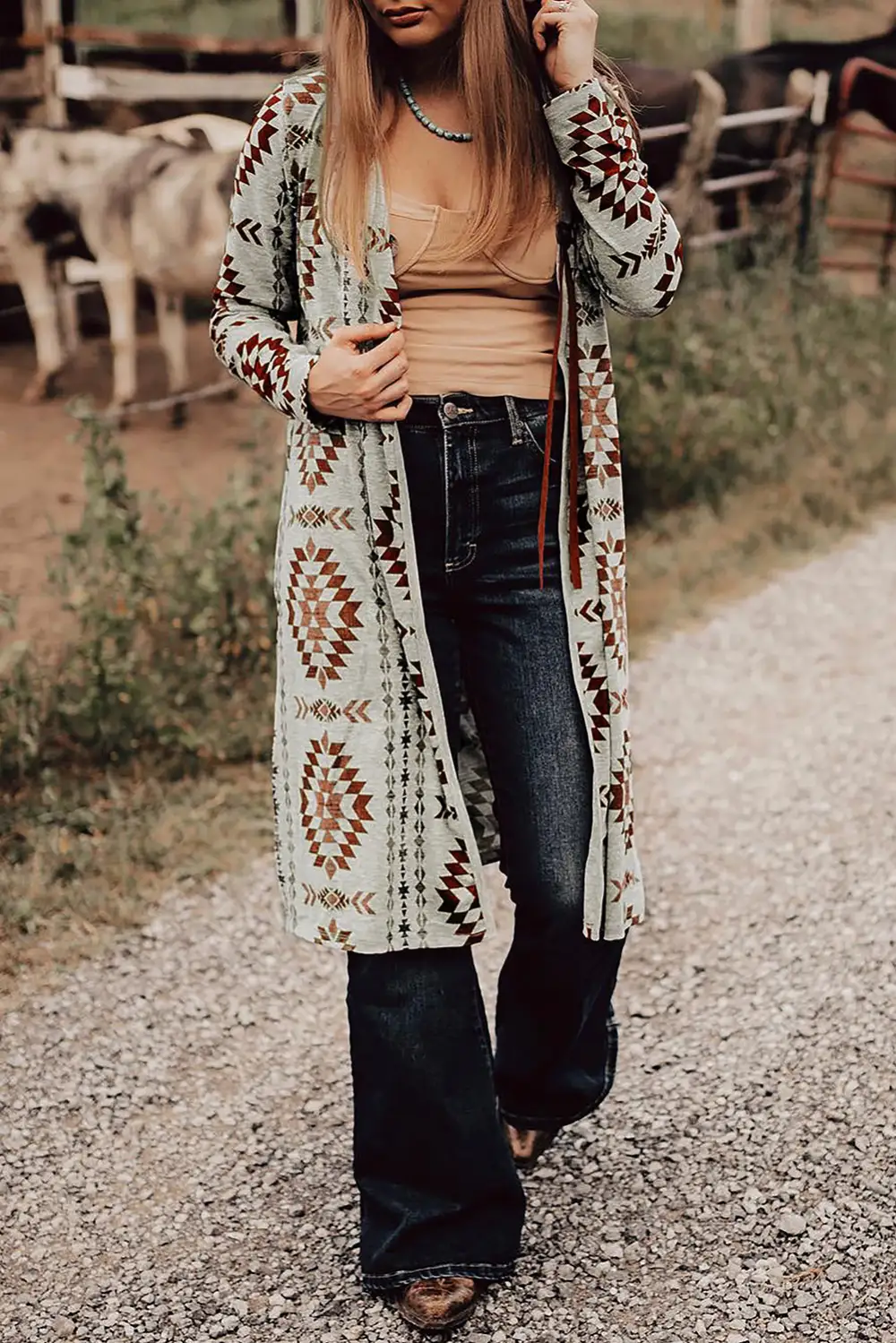 Easy Layer Open Front Longline Cardigan