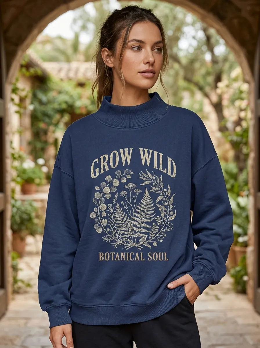 Nature Lover Grow Sweatshirt Casual
