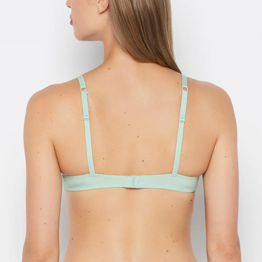 Minimal Charmed Push Up Plunge Lace Cup Bra