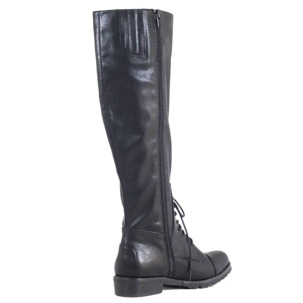 Lace Up Knee High Boots