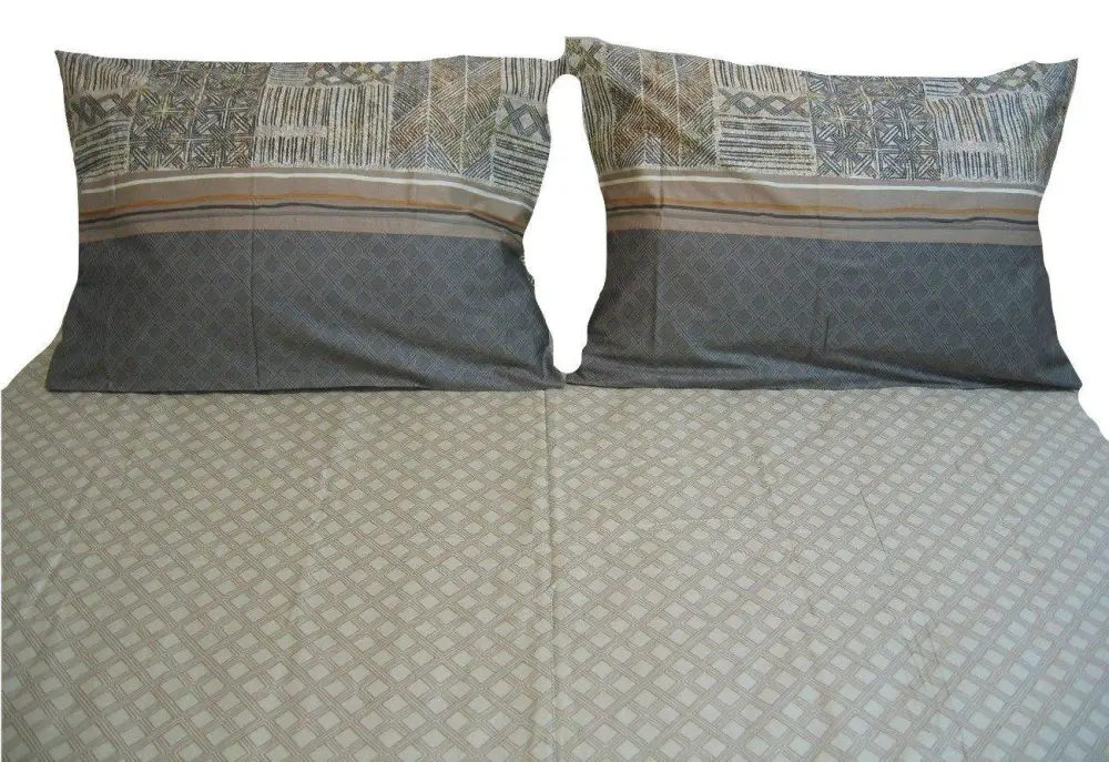 Striped Geometric Sheet Bedding Set