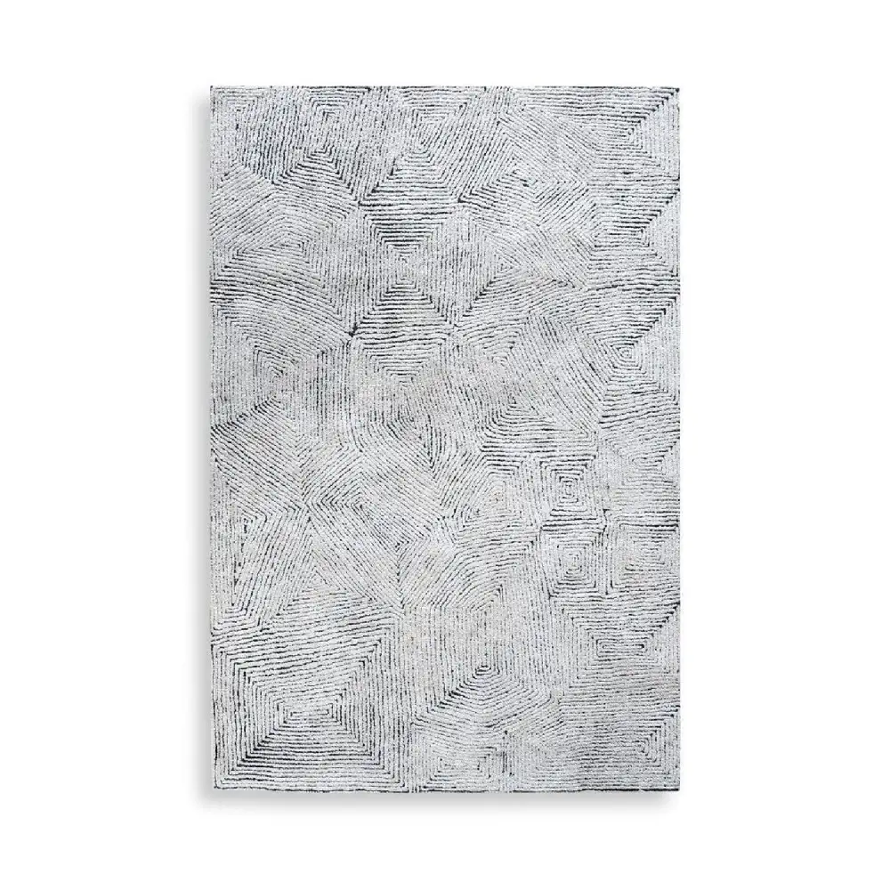 Hand-Tufted Wool & Denim Rug
