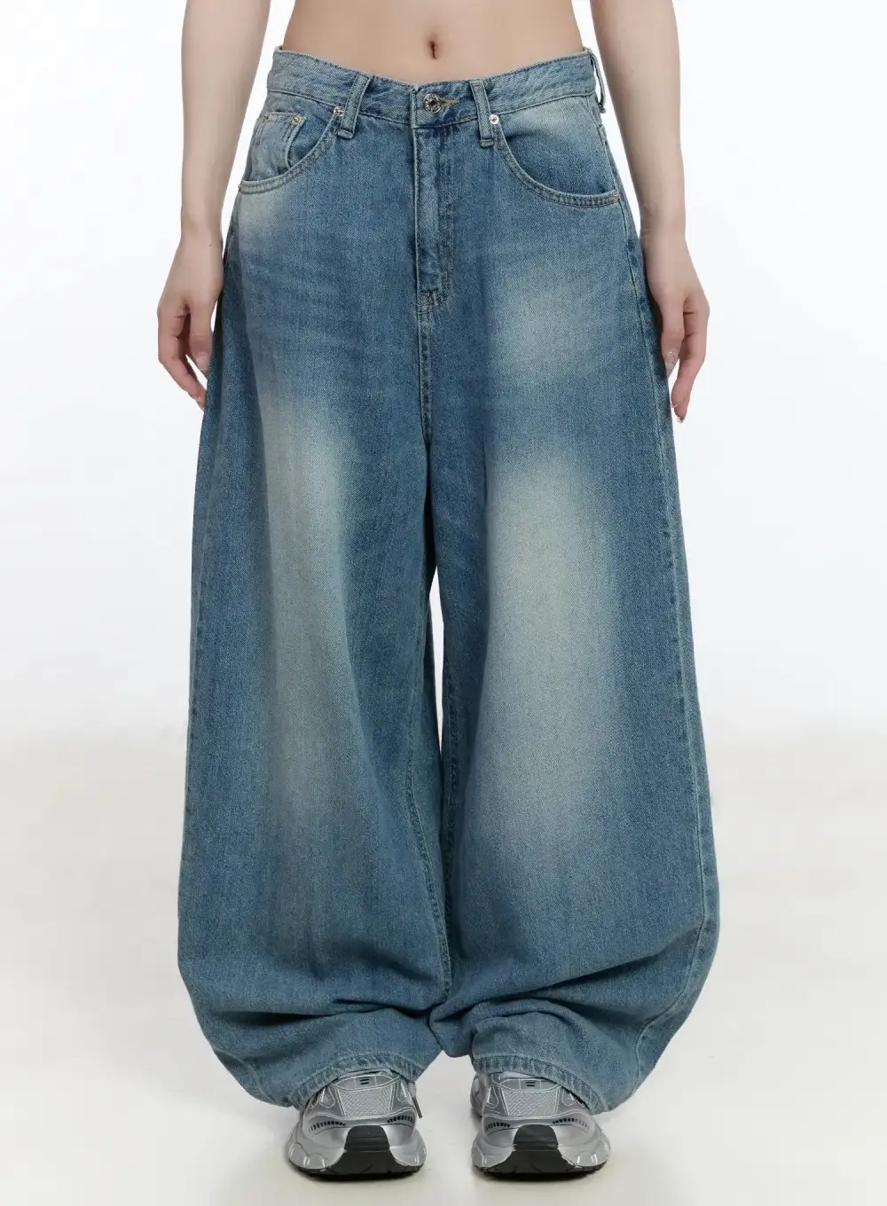 Contemporary Streetwear Wide Leg Jeans