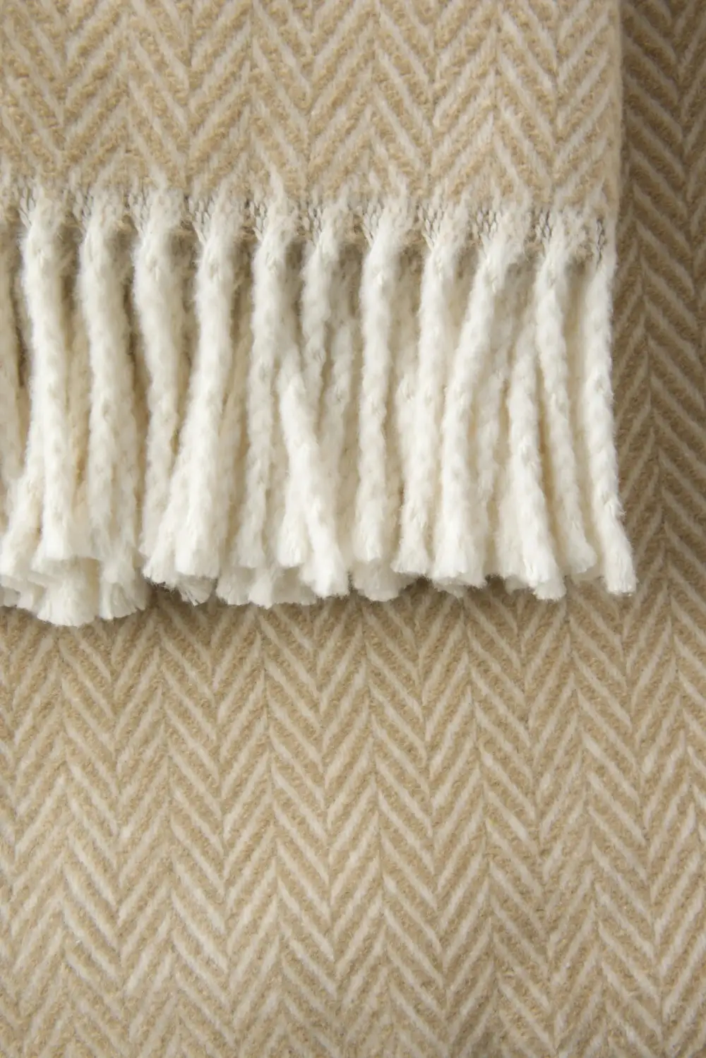 Textured Cotton Blend Throw