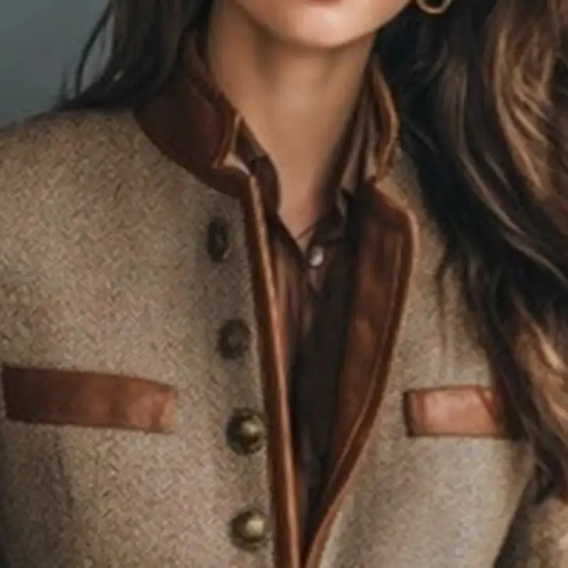 Retro Elegant Cropped Jacket