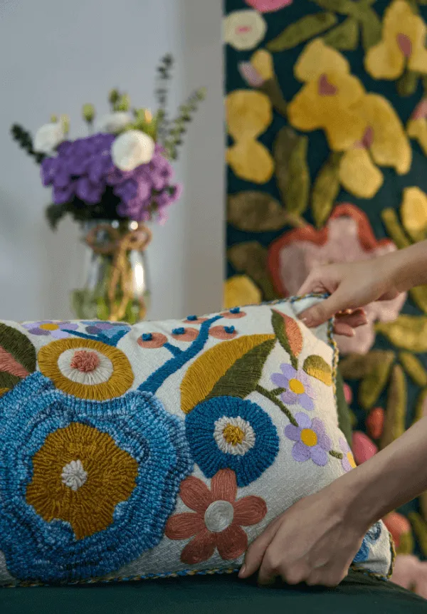 Artisan Paisley Cotton Decorative Cushion Cover