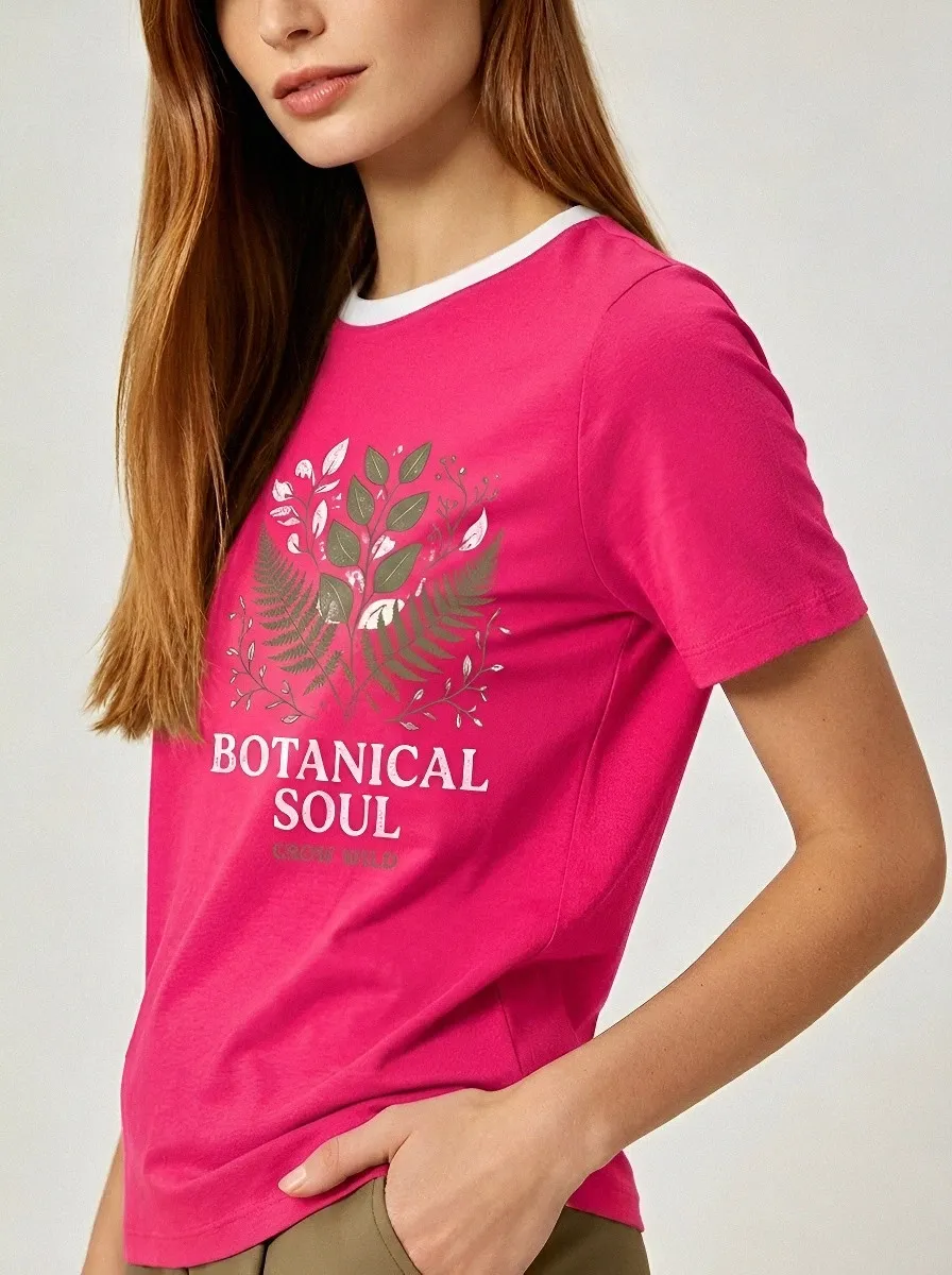 Botanical Soul Fern T-Shirt Casual