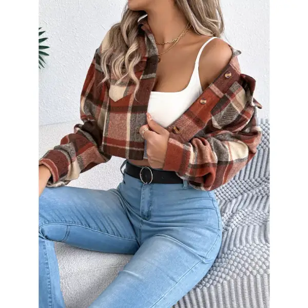 Button Up Cropped Jacket