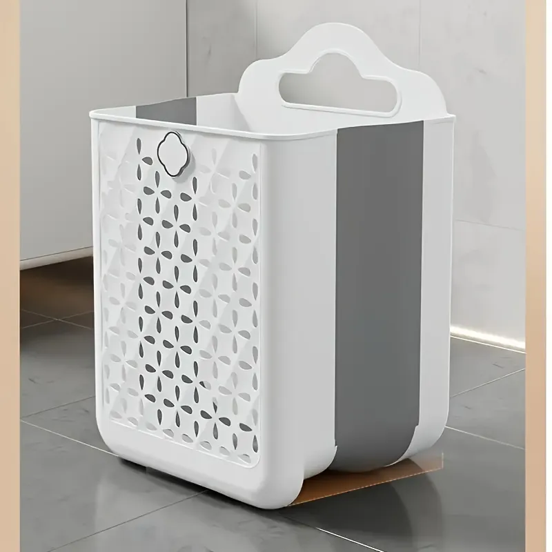 Wall-Mounted Laundry Hamper Set with Ventilated Design, Laundry Tool for Dirty Clothes Organization