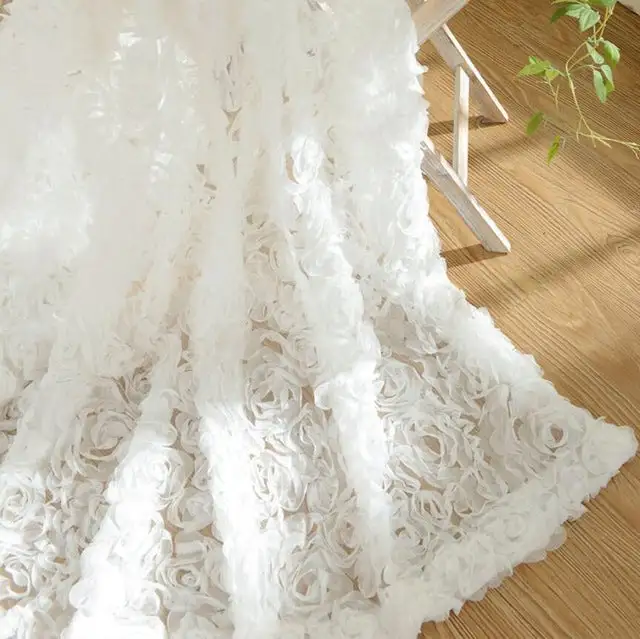 Portable Floral Sheer Curtain Panel