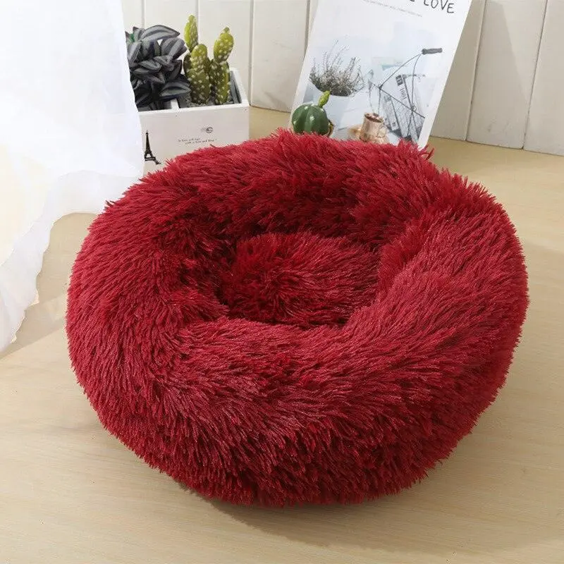 Plush Round Pet Bed