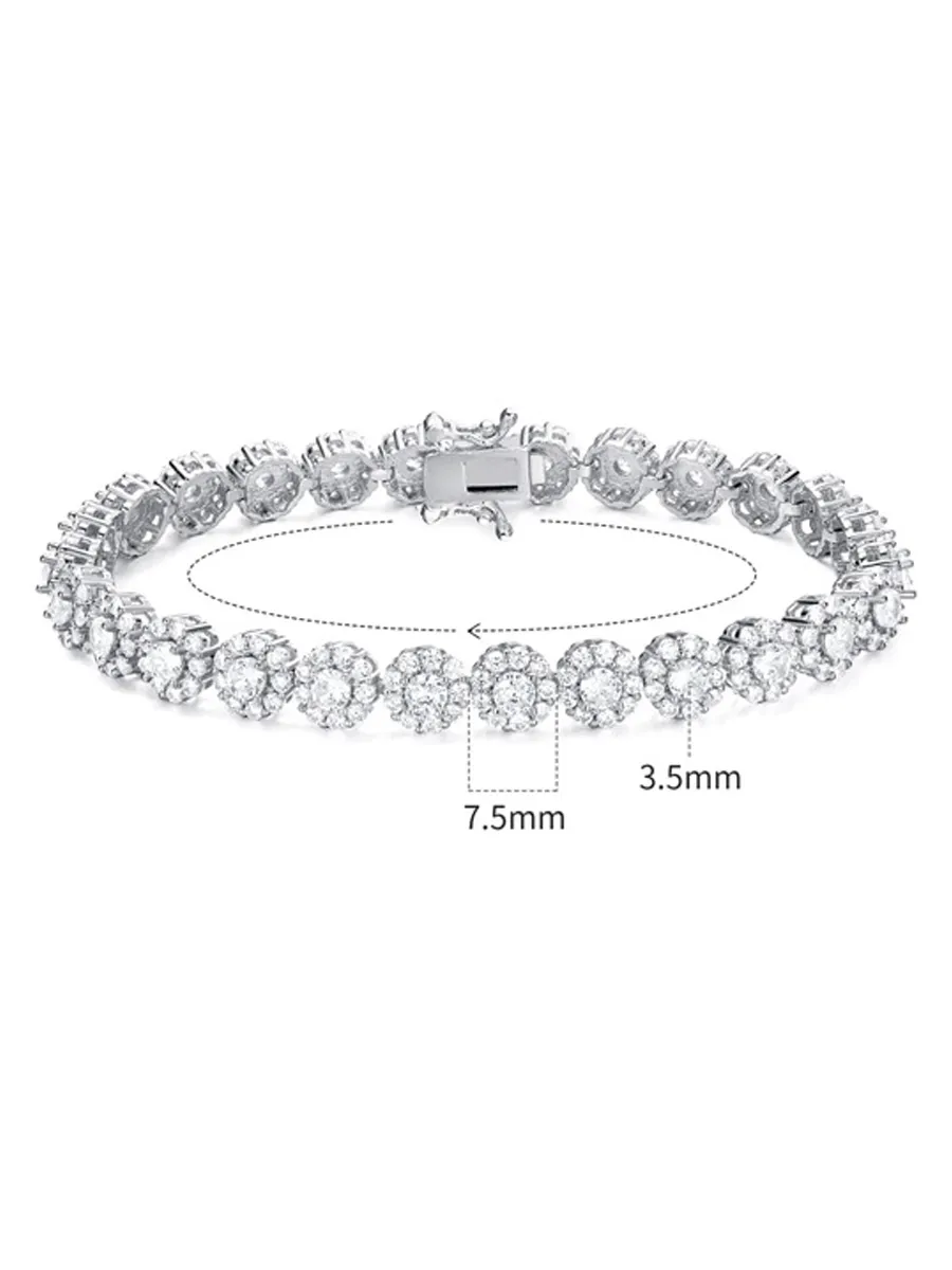 Luna Round Rhinestone Bracelet
