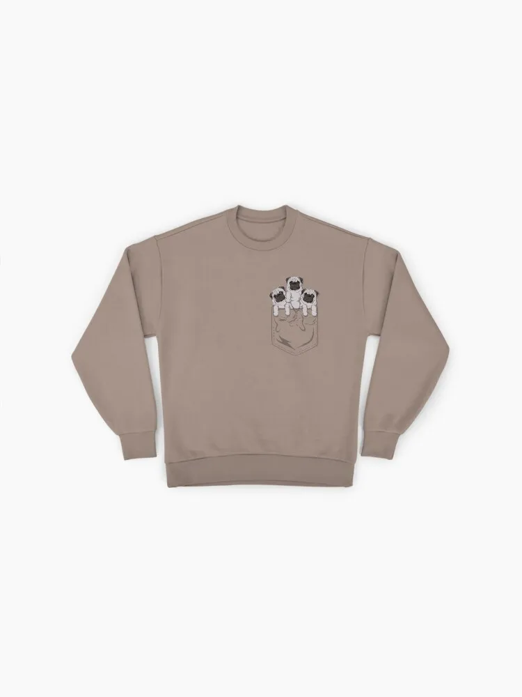 Pocket Pug Dog Graphic Sweatshirt