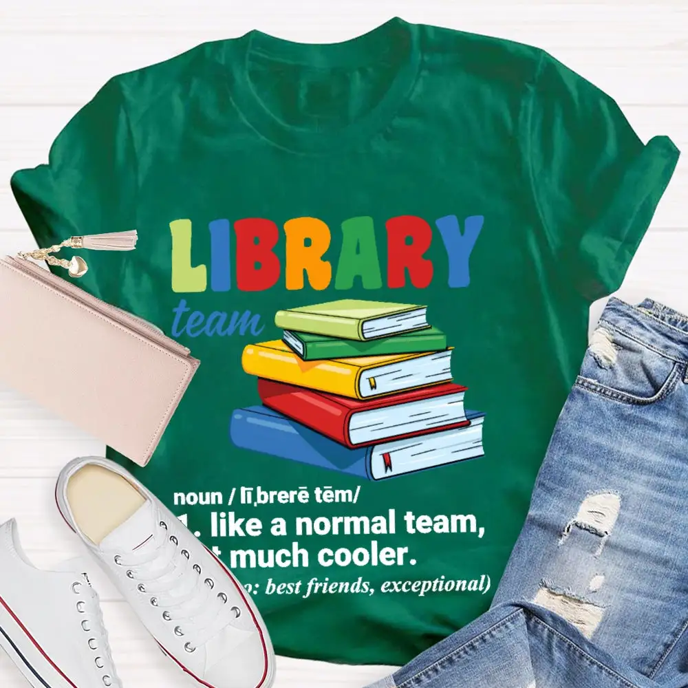 Library Team Letters T-Shirt