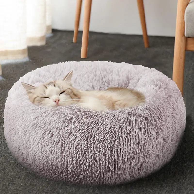 Plush Round Pet Bed