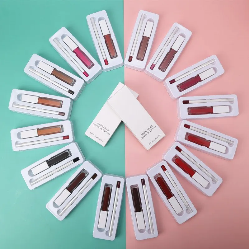 Satin Finish Lip Liner Pencil Set