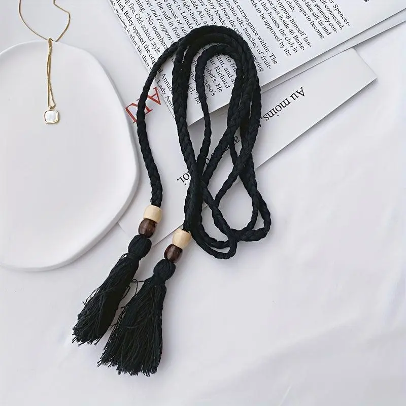 Knotted Tassel Women's Waist Rope Belt