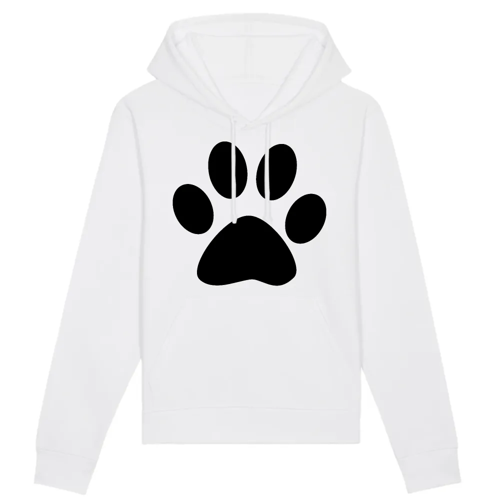 Paw Print Graphic Pullover Hoodie