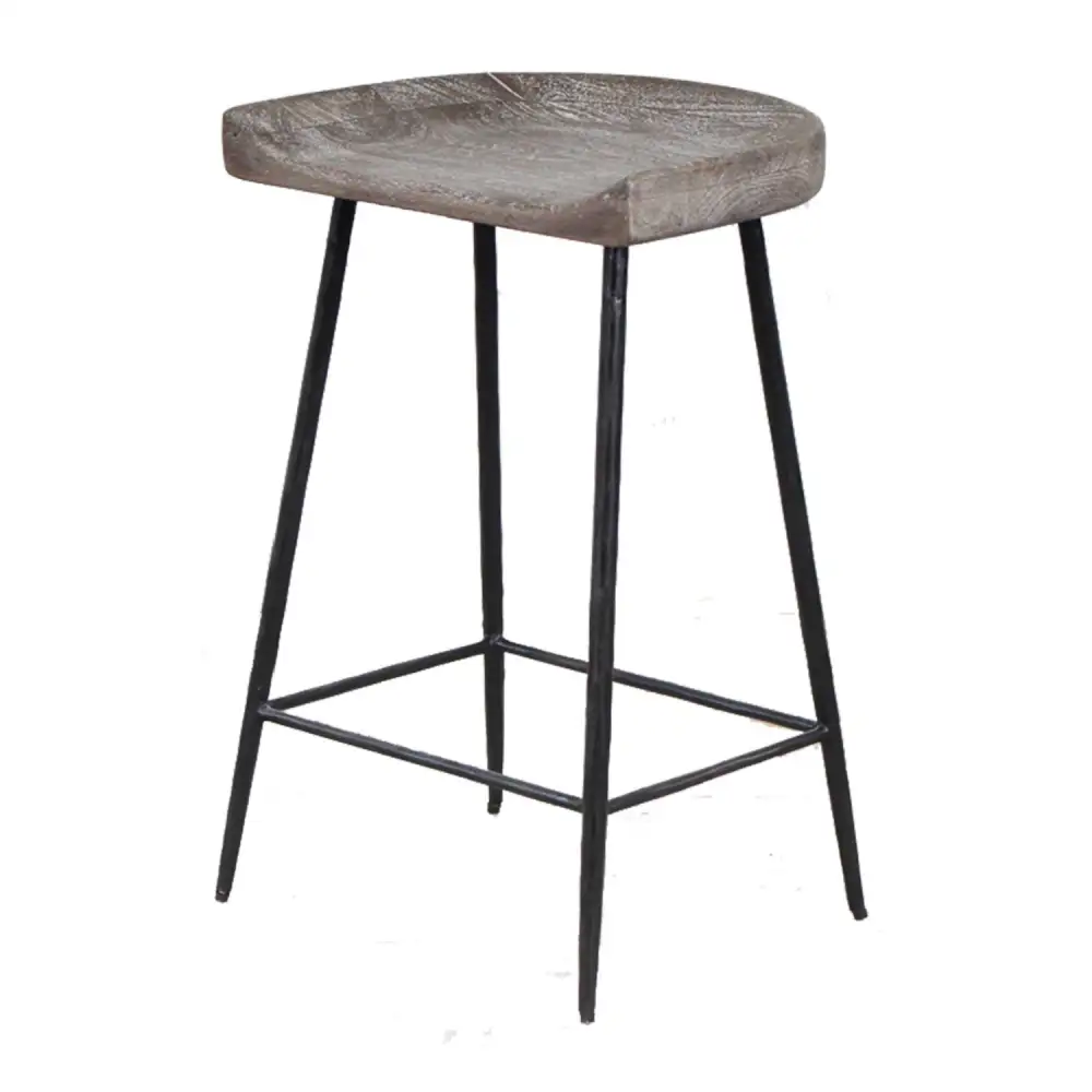 Sculptural Curved Counter Stool