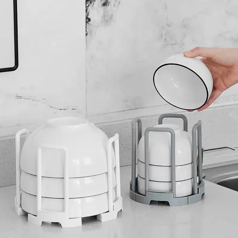2 Pcs Kitchen Bowl Organizer