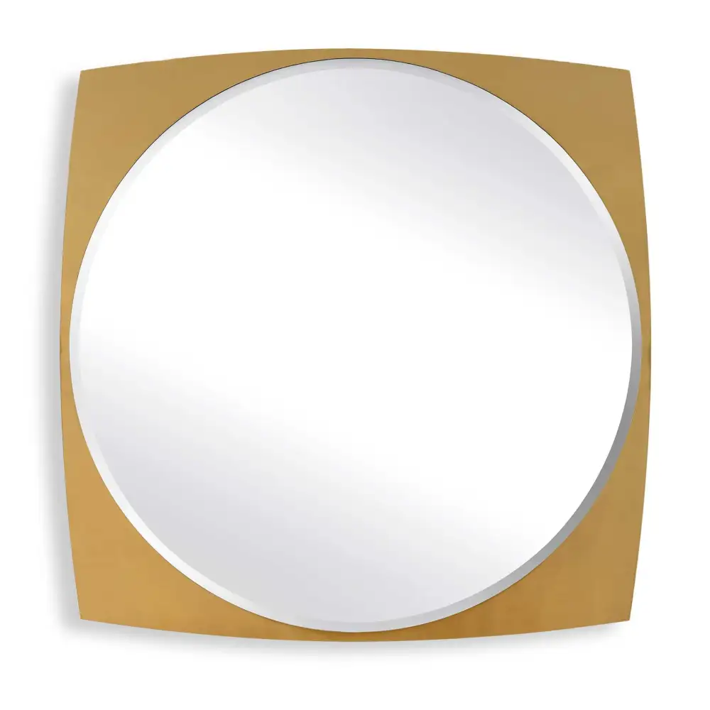 Beveled Round Mirror