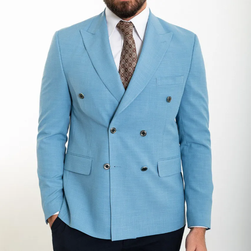 Distinguished Slim Fit Double Breasted Blazer