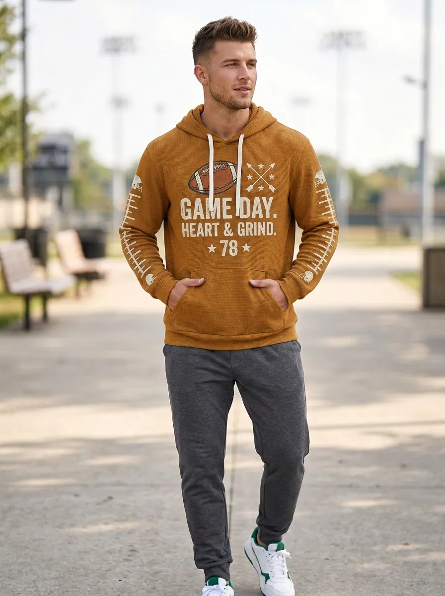Men's Football Game Day Heart & Grind Hoodie