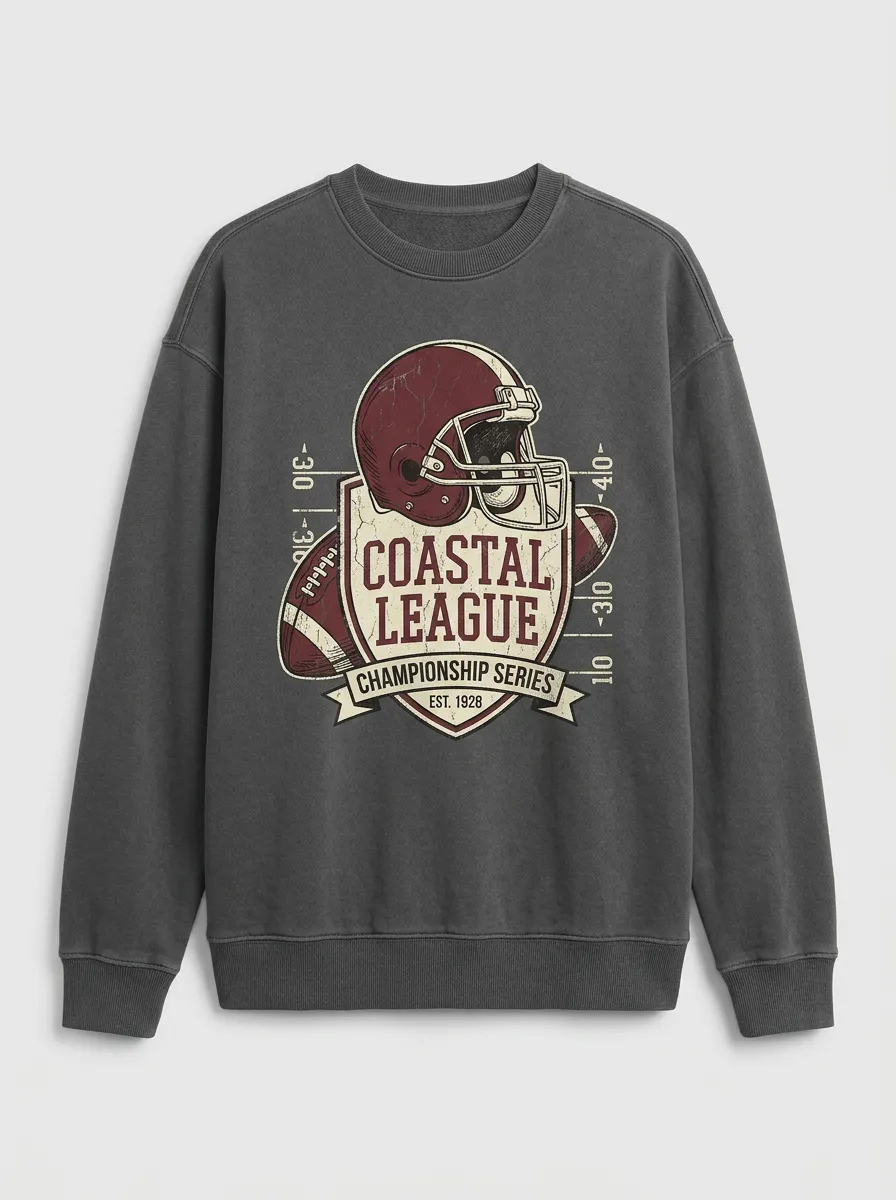 Men's Varsity Classic Football Game Day Long Sleeve T-Shirt