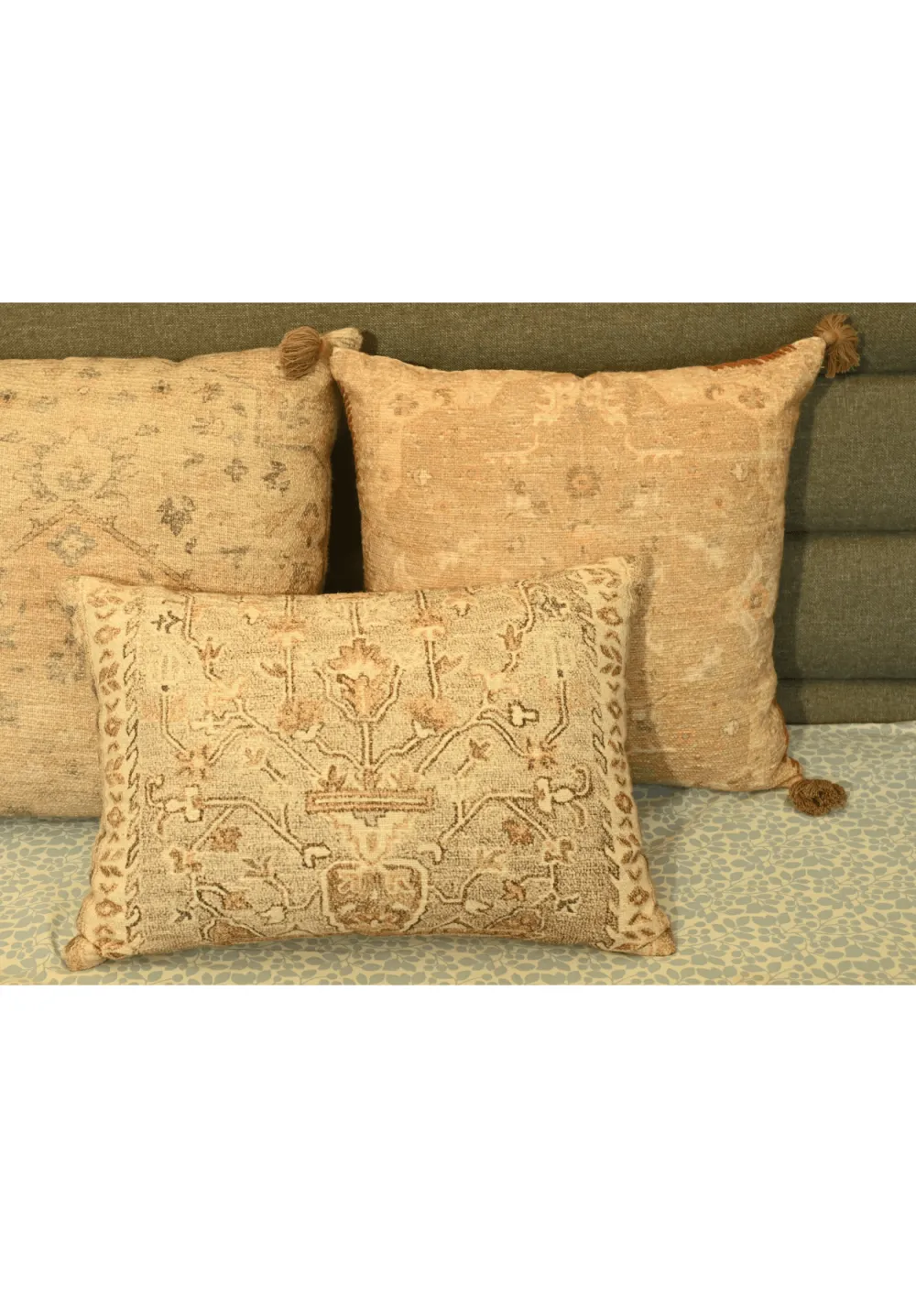Handwoven Floral Decorative Cushion Cover