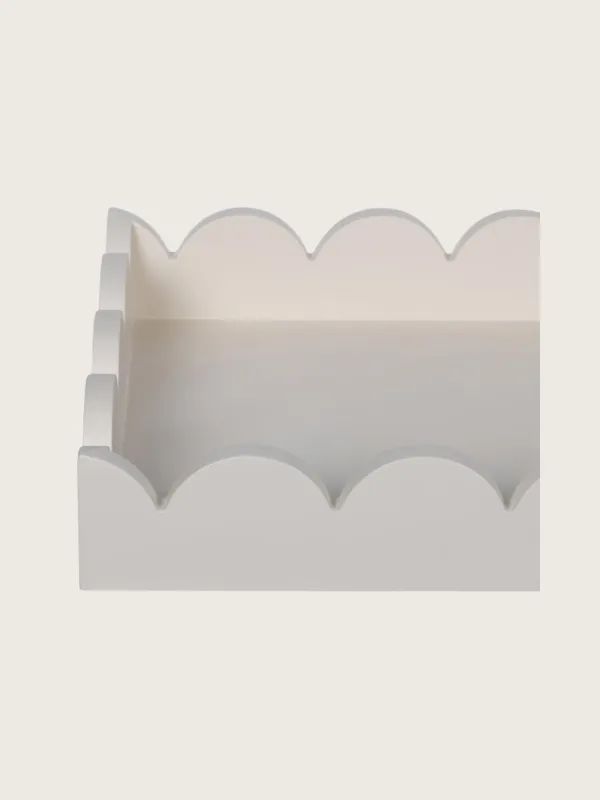 Rectangular Tray with Scallop Edges