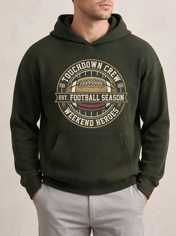 Men's Football Touchdown Crew Weekend Heroes Printed Hoodie