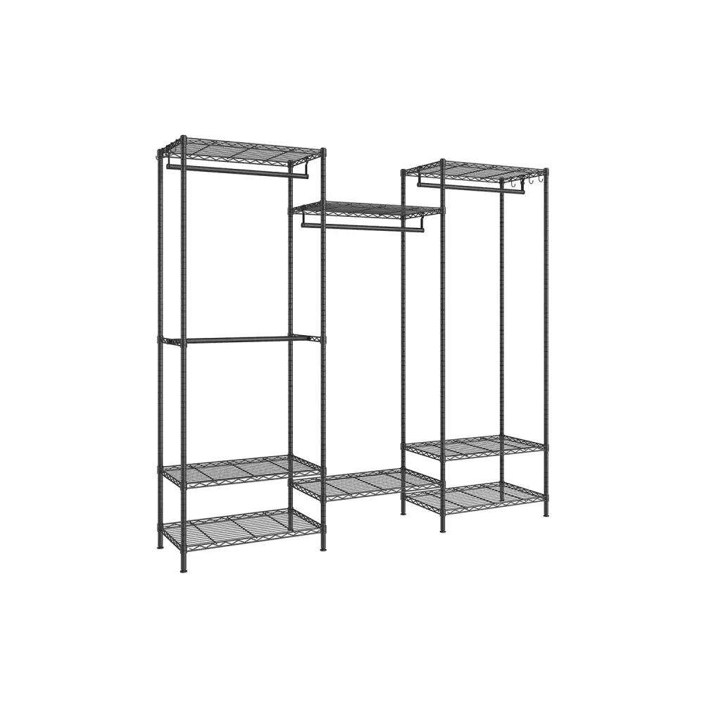 Portable Open Wardrobe With Shelves