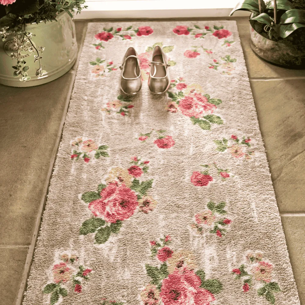 Vintage Rose Runner Rug