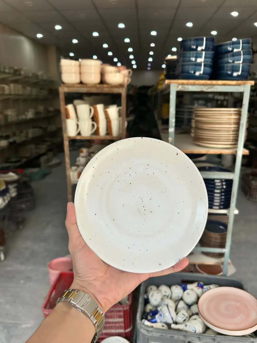 Simple Home Rimless Ceramic Dining Plate