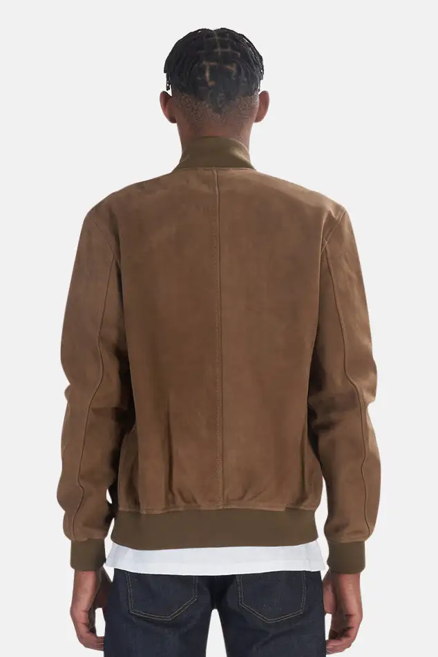 Wool Suede Leather Jacket