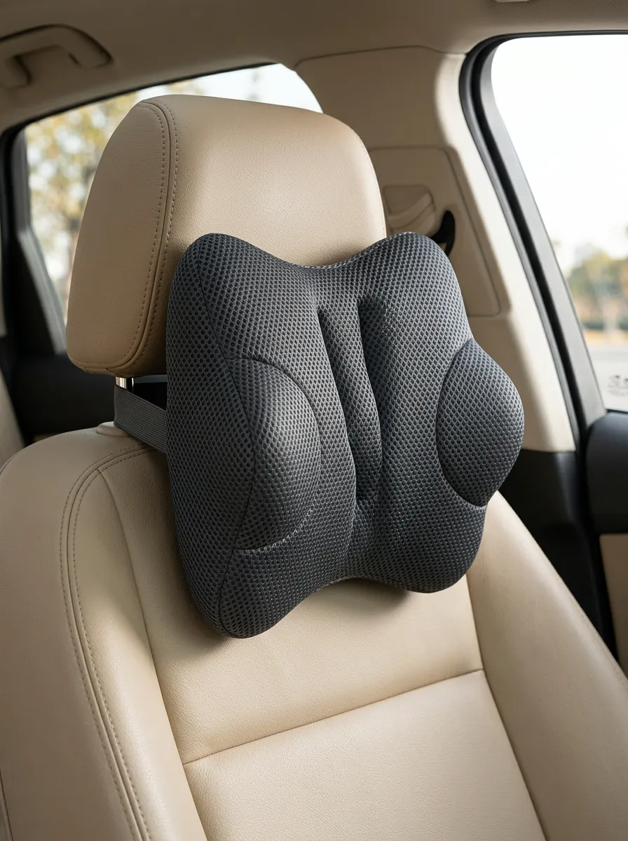 Textured Mesh Ergonomic Neck Support Cushion