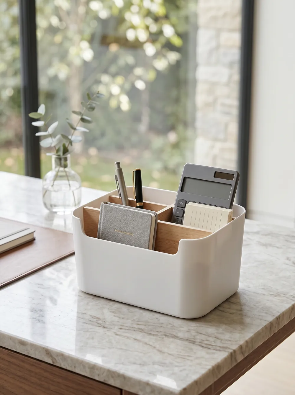 Multipurpose Desk Organizer White