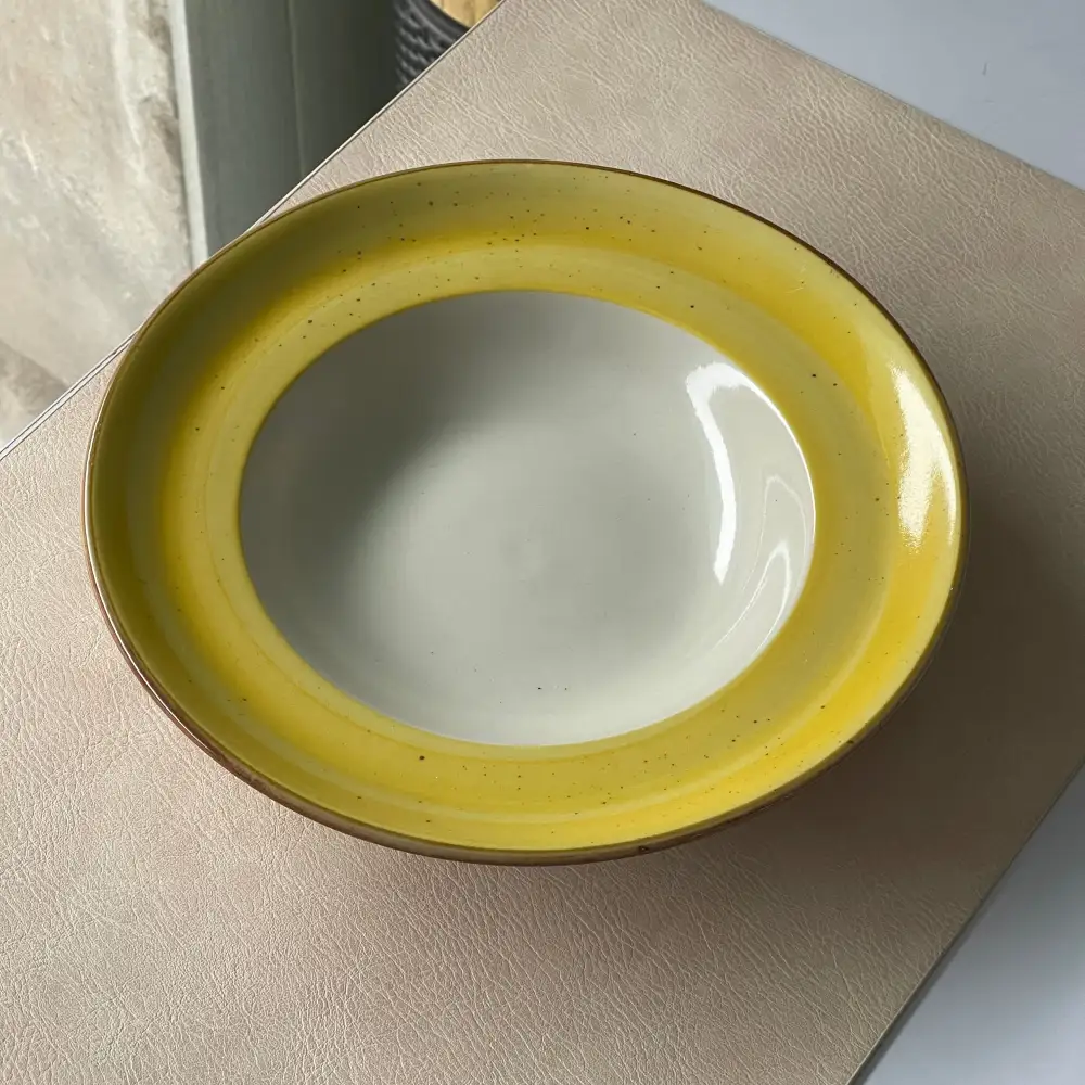 Relaxed Table Deep Ceramic Dining Plate