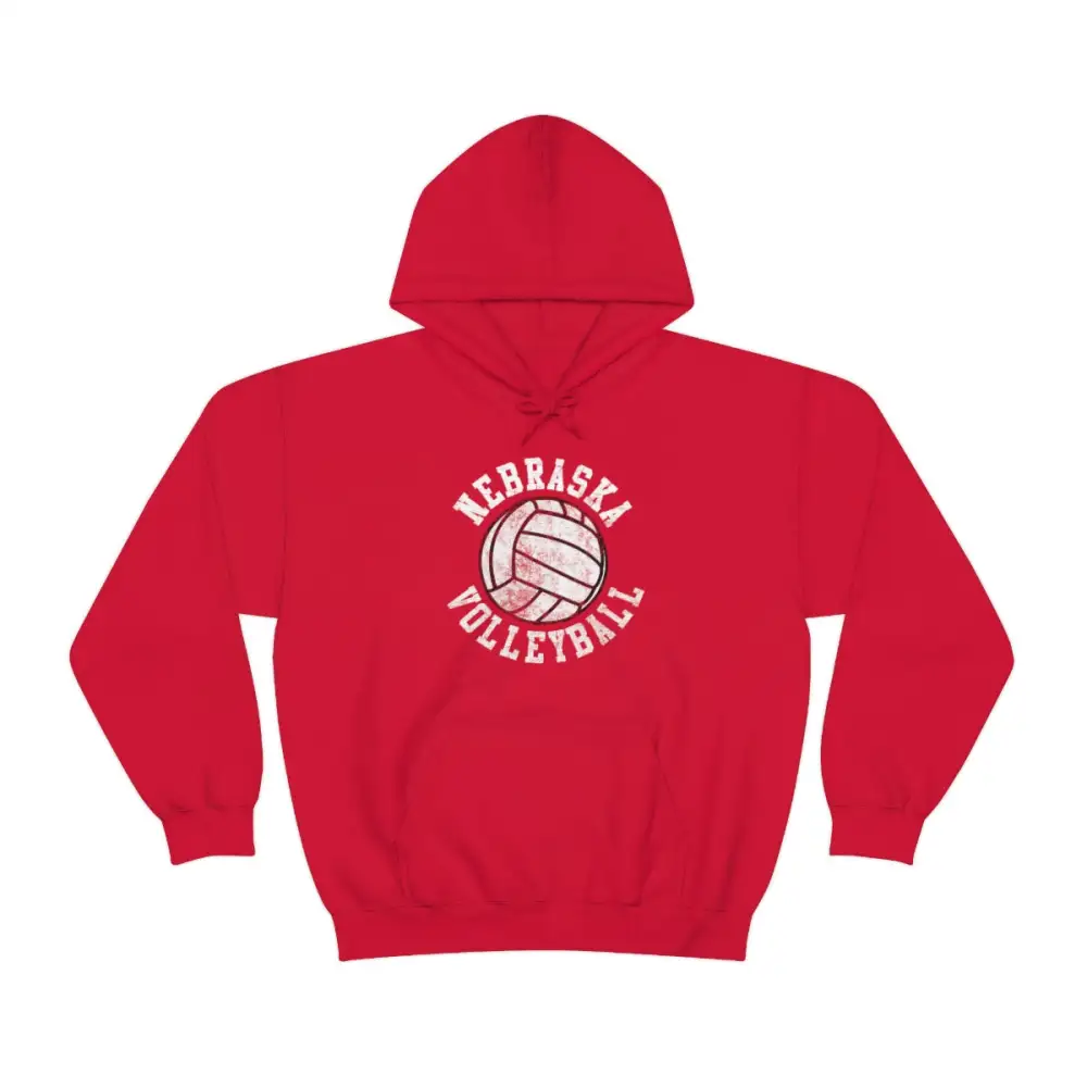 Vintage Volleyball Graphic Pullover Hoodie