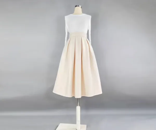 Artful Clean Everyday Casual Wool Skirt