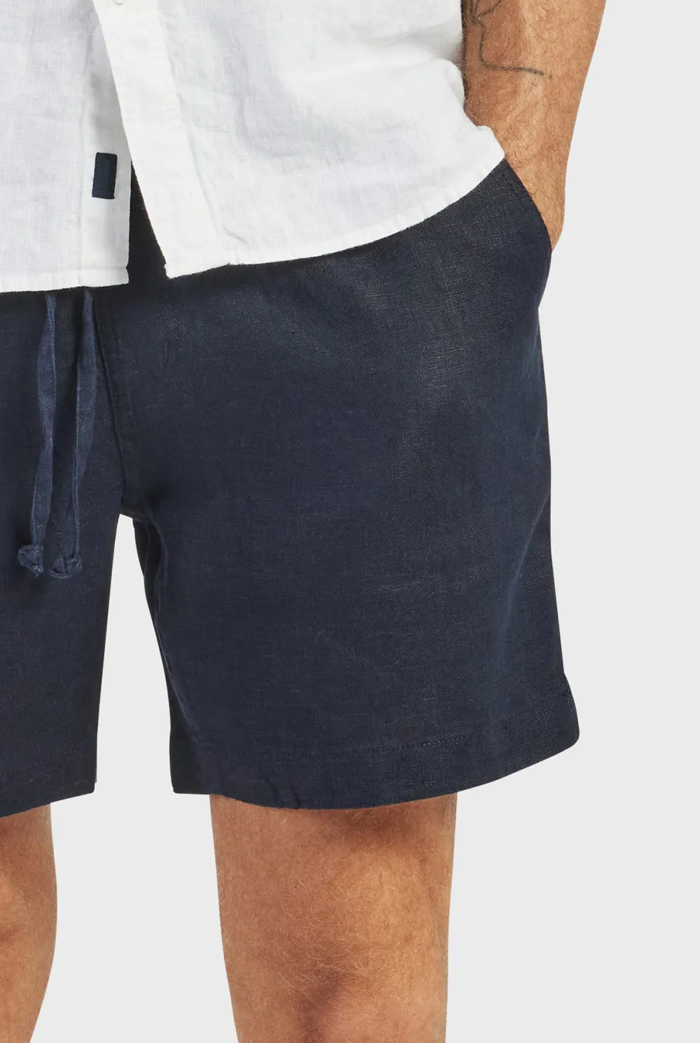 Durable Cotton Blend Drawstring Casual Travel Shorts