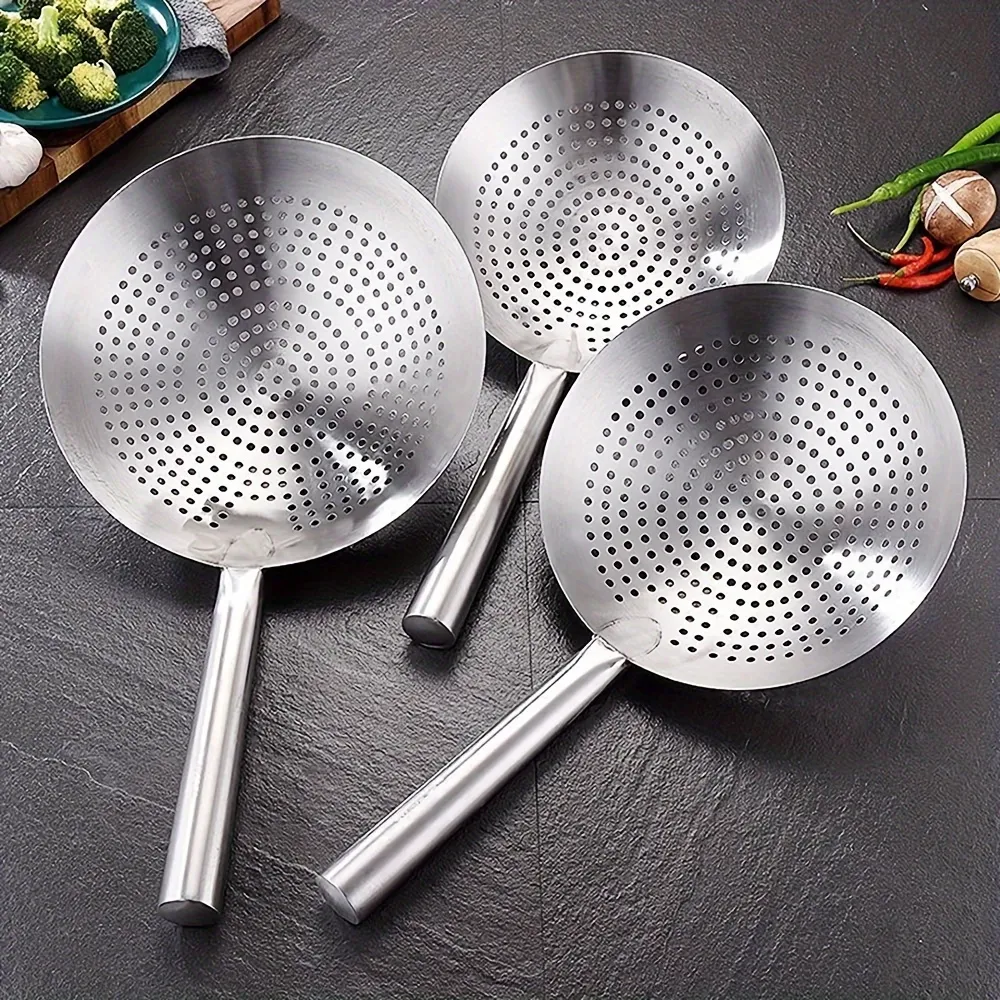 Stainless Steel Long-Handle Colander