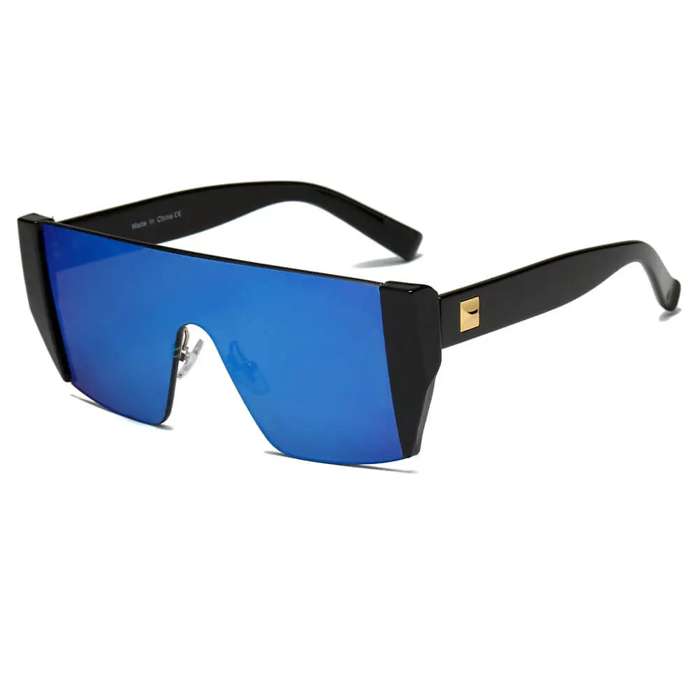 Marble Square Round Frame Sunglasses