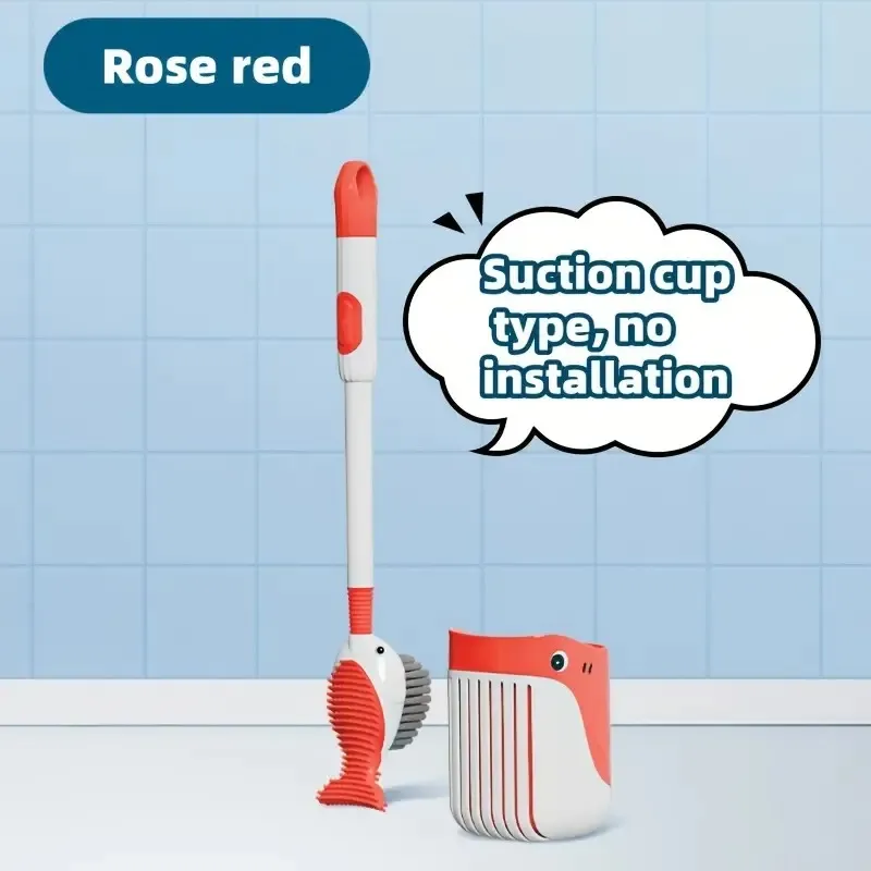 Wall-Mounted Whale-Shaped Toilet Brush