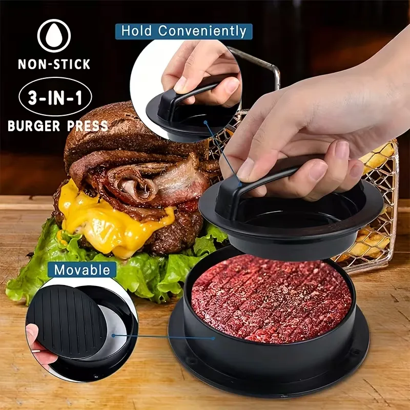 Convenient Handle Burger Patty Press