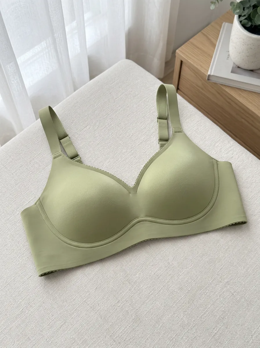 Women's Solid Color Seamless Padded Padded Modern Minimalist Bra